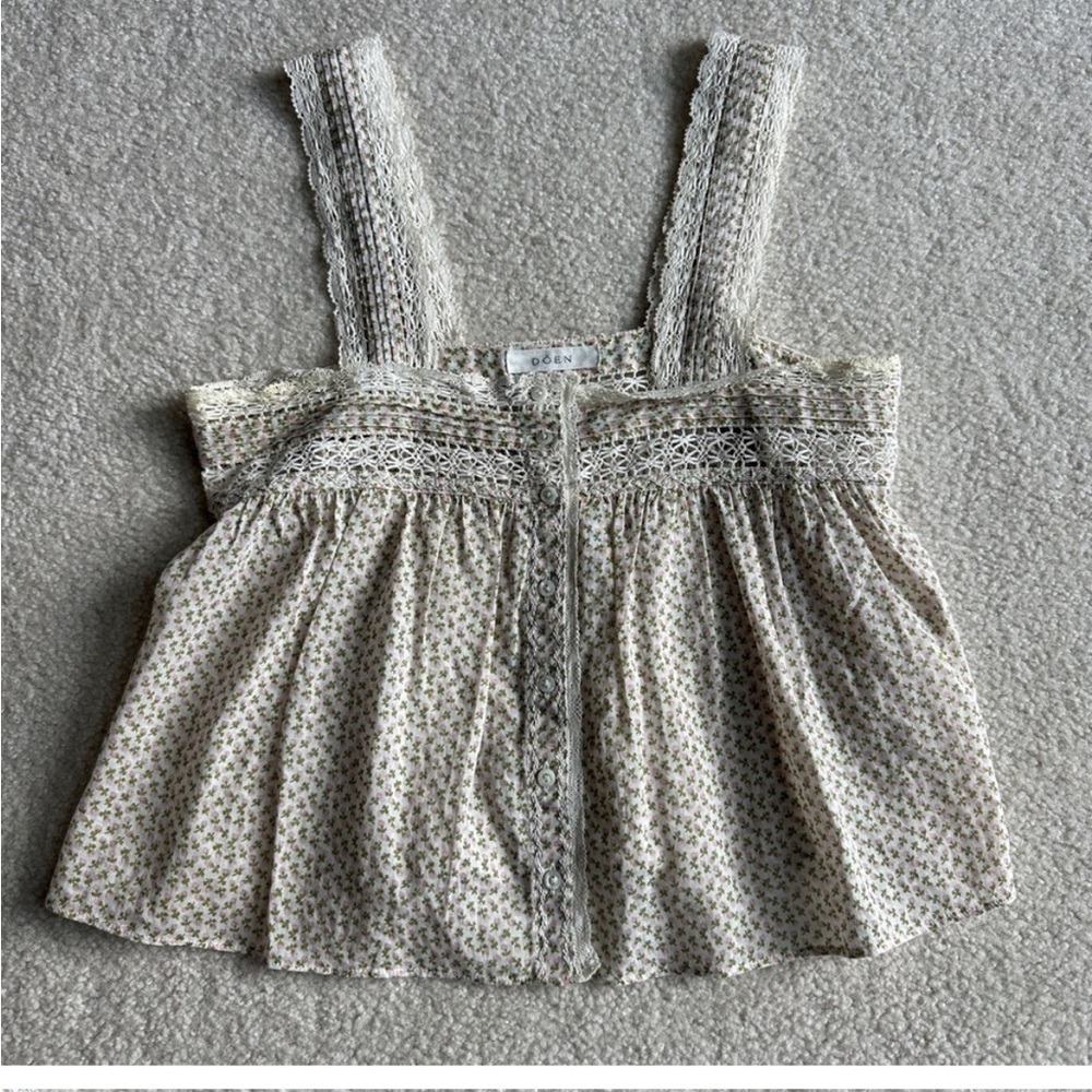 Doen Senora Tank Top in Prairie Blue